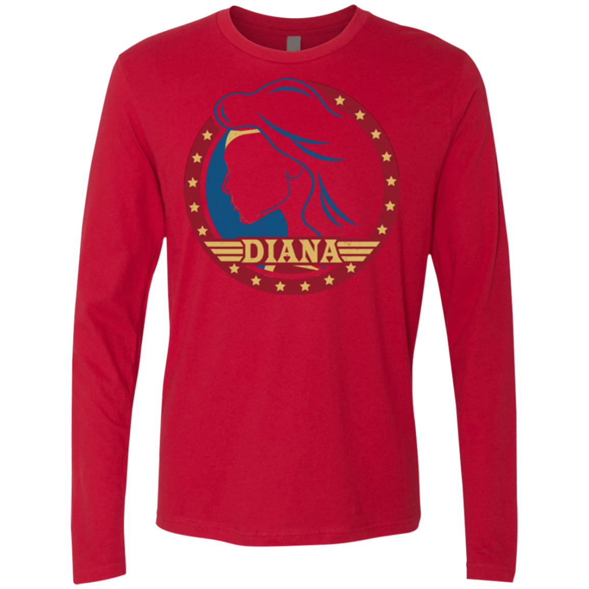 T-Shirts Red / S Diana Men's Premium Long Sleeve
