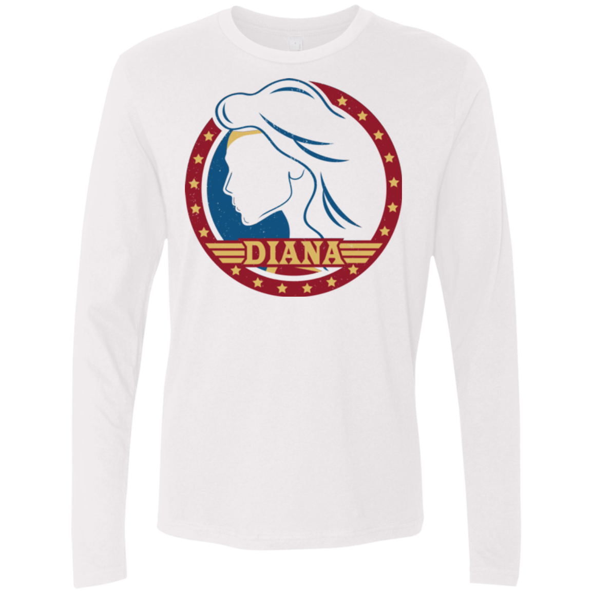 T-Shirts White / S Diana Men's Premium Long Sleeve