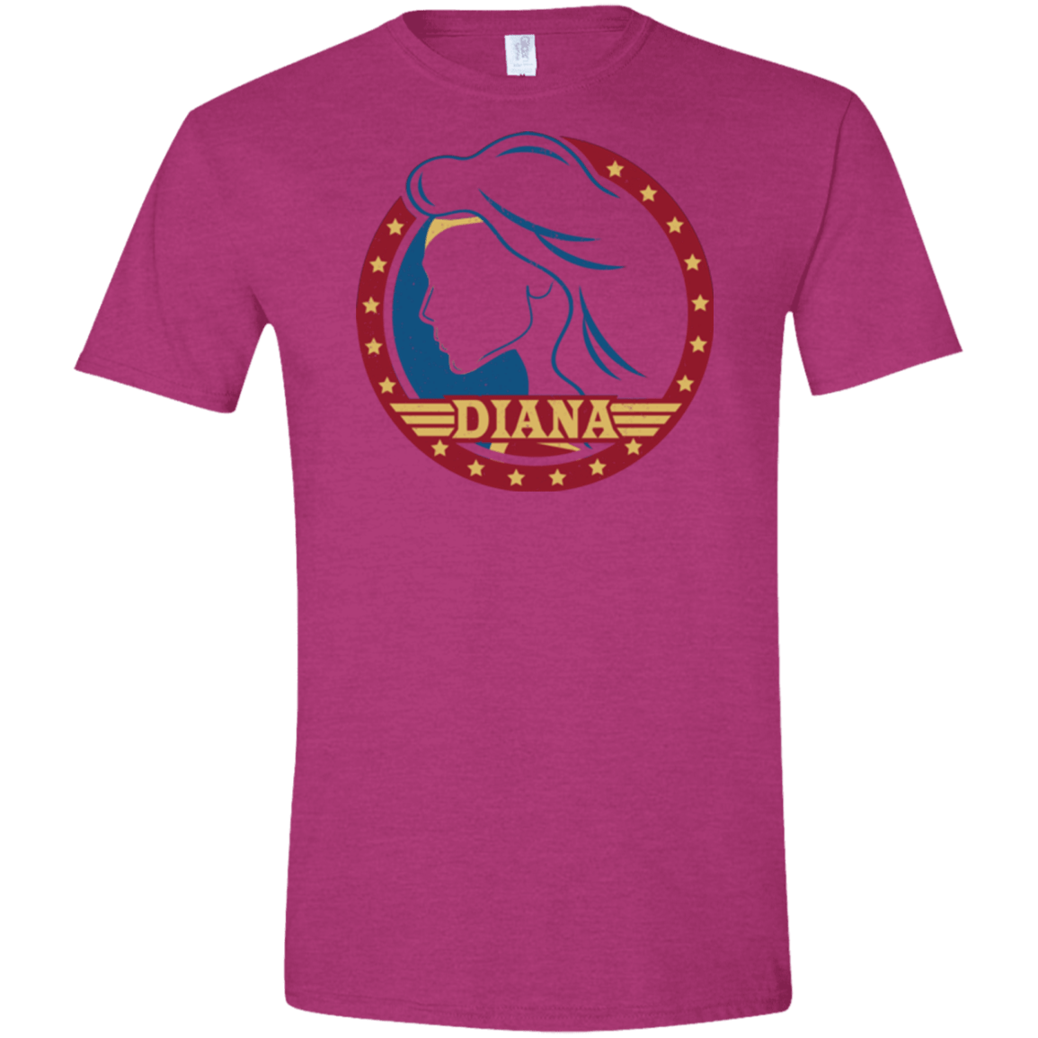 T-Shirts Antique Heliconia / S Diana Men's Semi-Fitted Softstyle