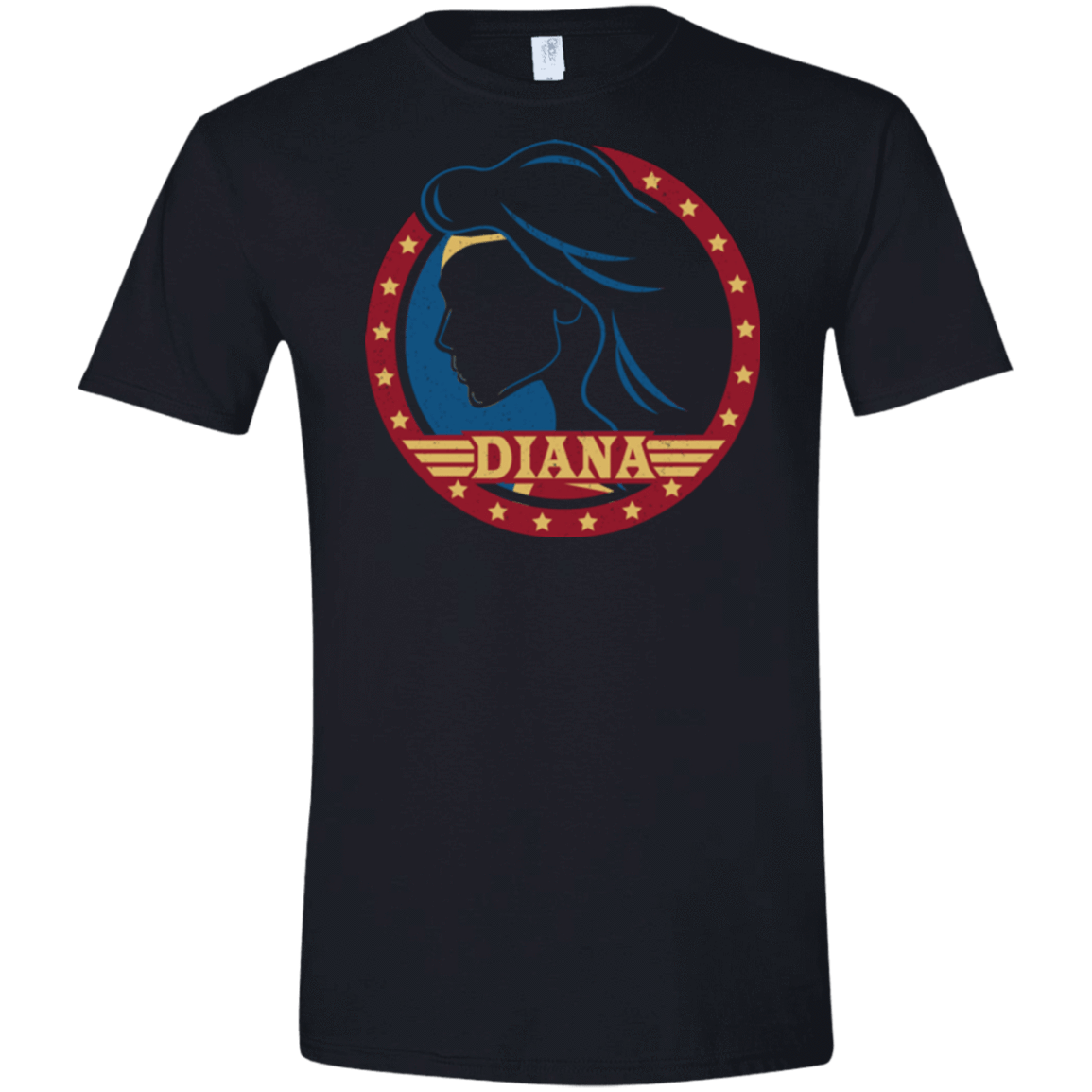 T-Shirts Black / X-Small Diana Men's Semi-Fitted Softstyle