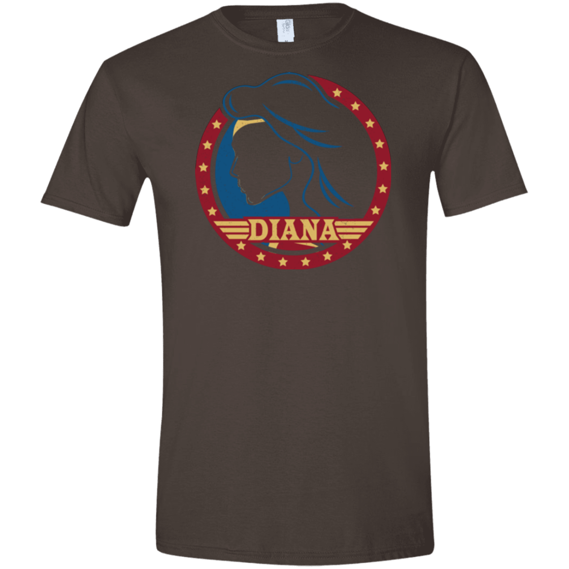 T-Shirts Dark Chocolate / S Diana Men's Semi-Fitted Softstyle
