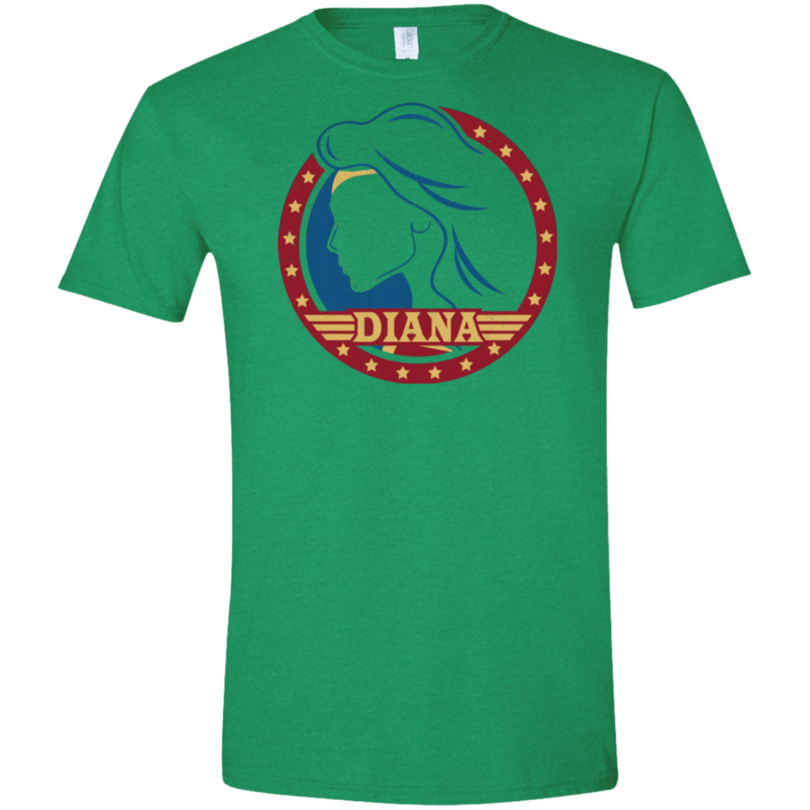 T-Shirts Heather Irish Green / S Diana Men's Semi-Fitted Softstyle