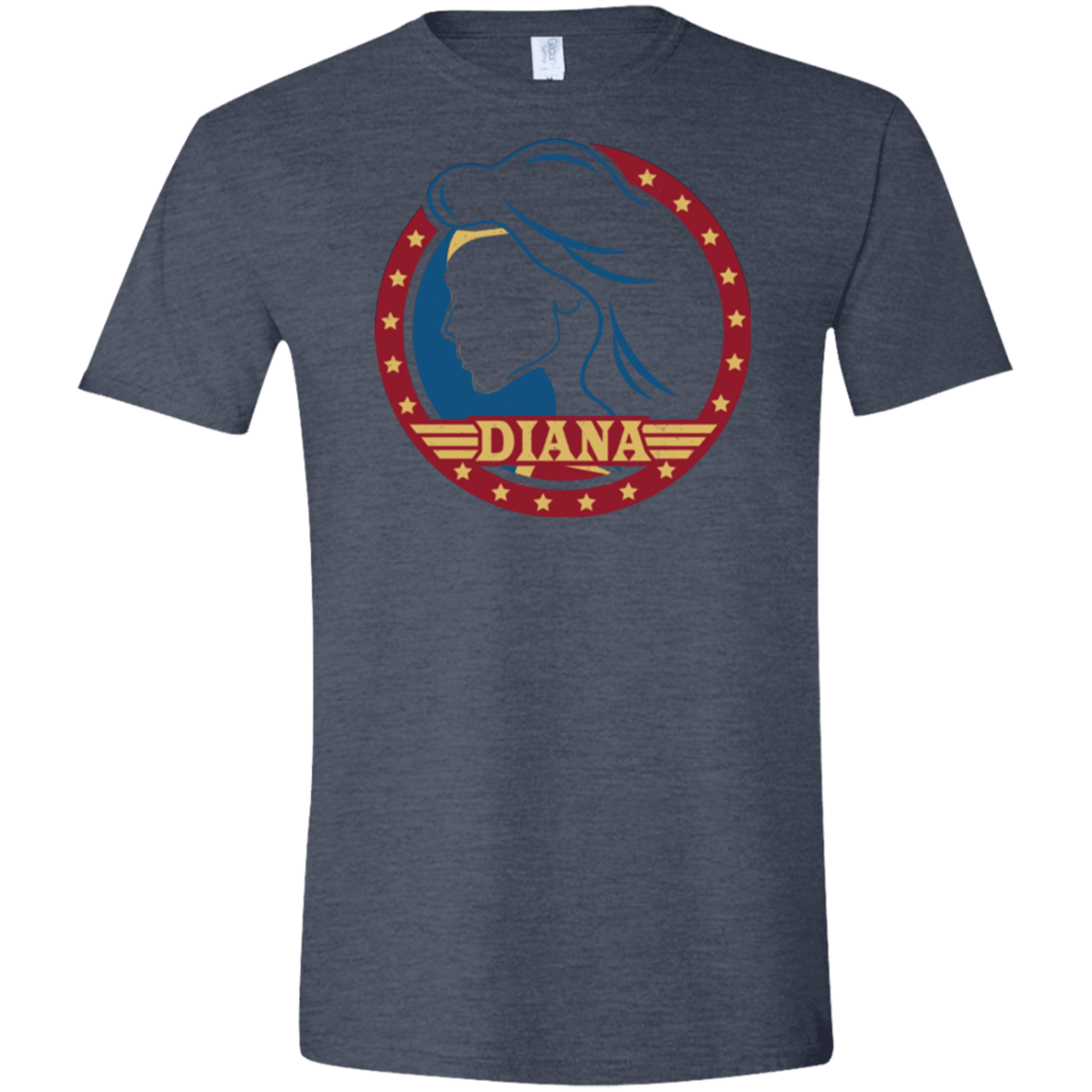 T-Shirts Heather Navy / S Diana Men's Semi-Fitted Softstyle