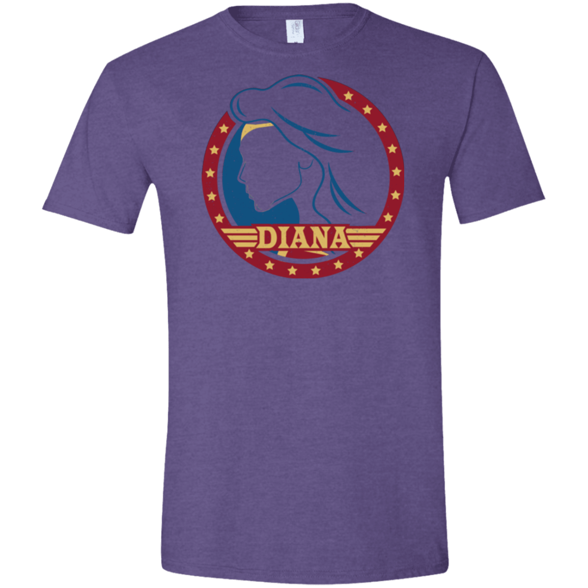 T-Shirts Heather Purple / S Diana Men's Semi-Fitted Softstyle