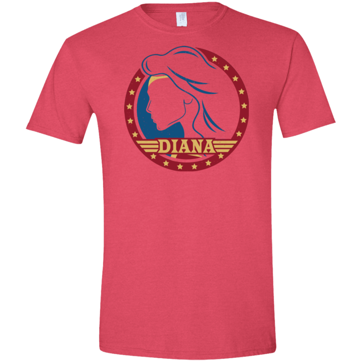 T-Shirts Heather Red / S Diana Men's Semi-Fitted Softstyle