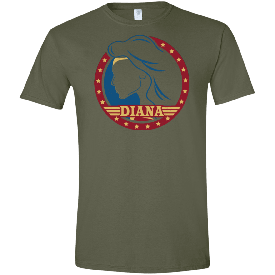 T-Shirts Military Green / S Diana Men's Semi-Fitted Softstyle
