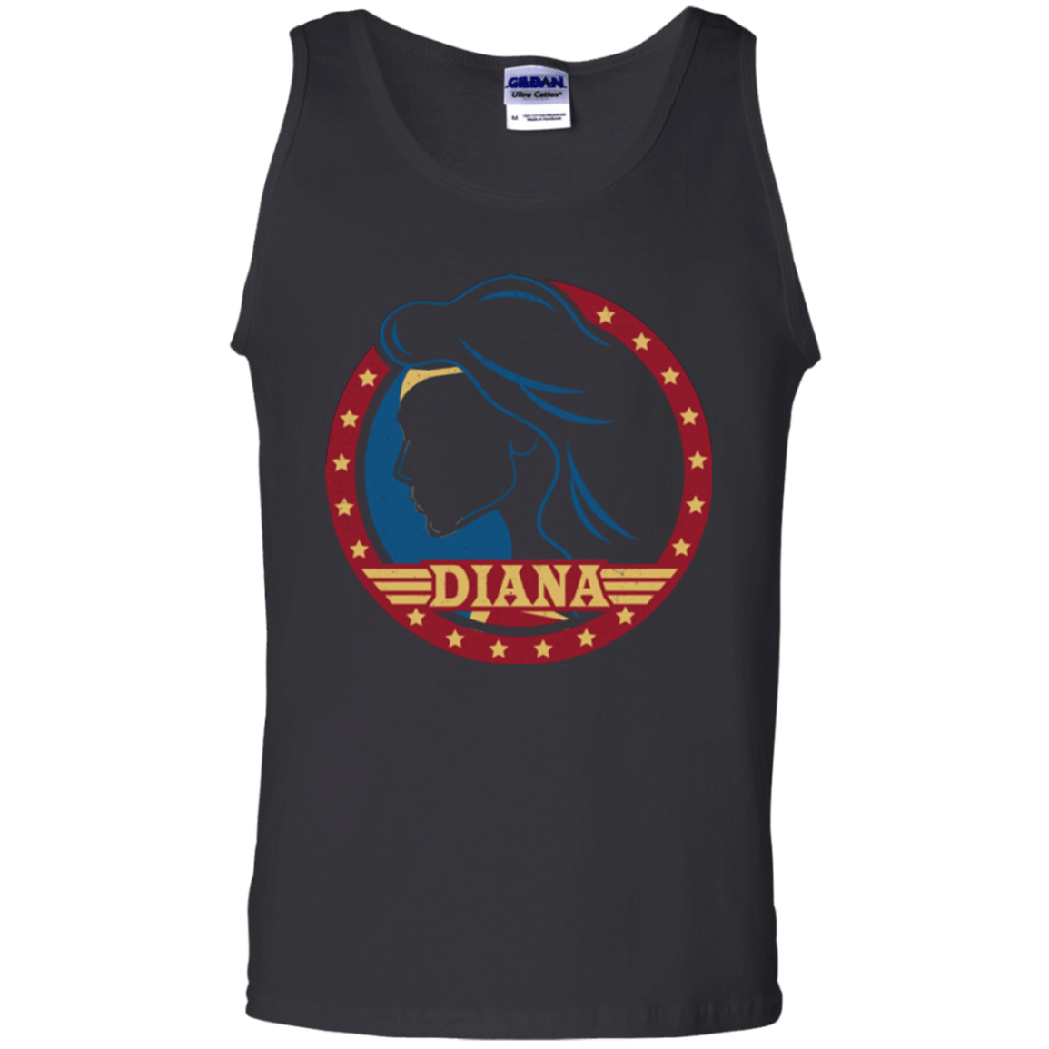 T-Shirts Black / S Diana Men's Tank Top