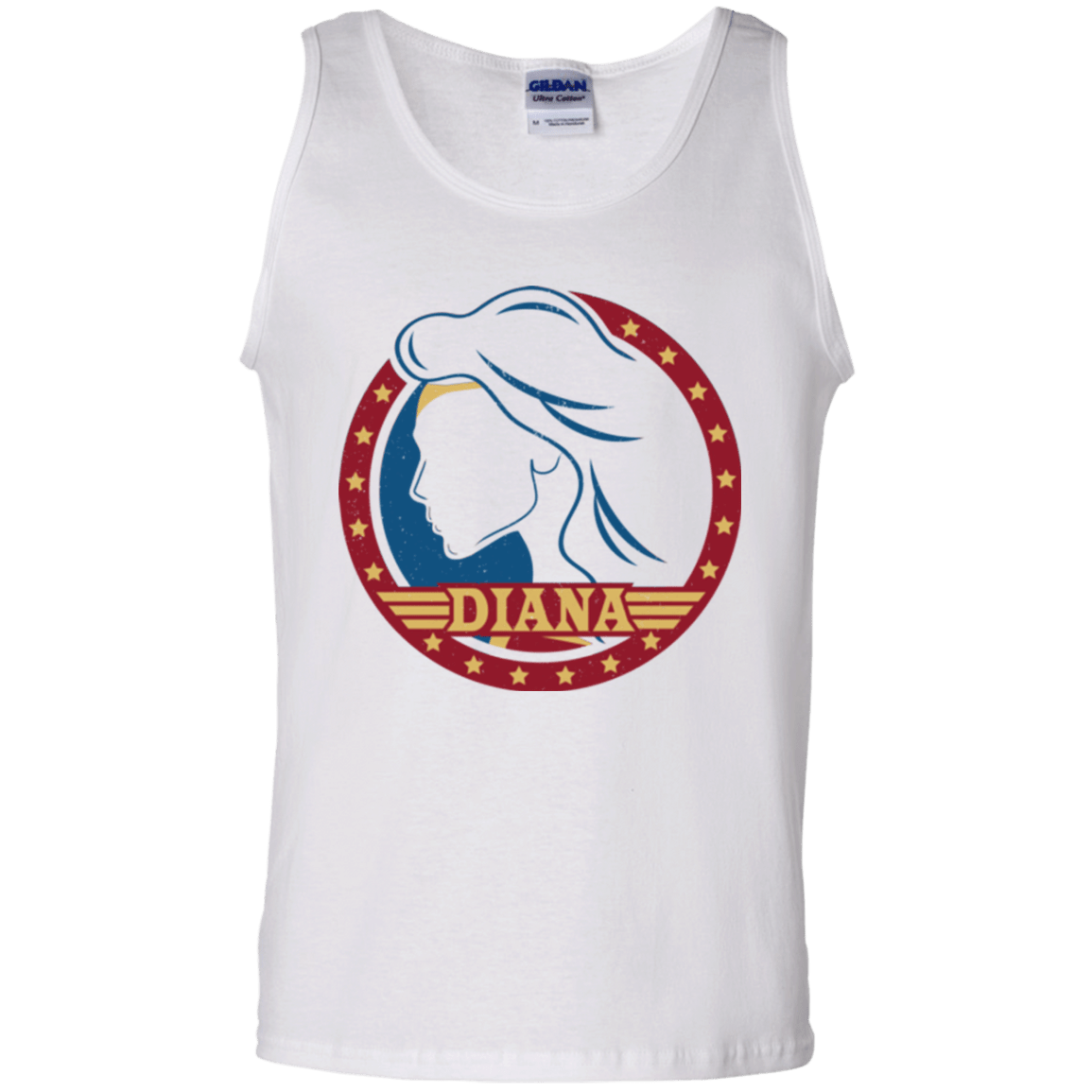T-Shirts White / S Diana Men's Tank Top