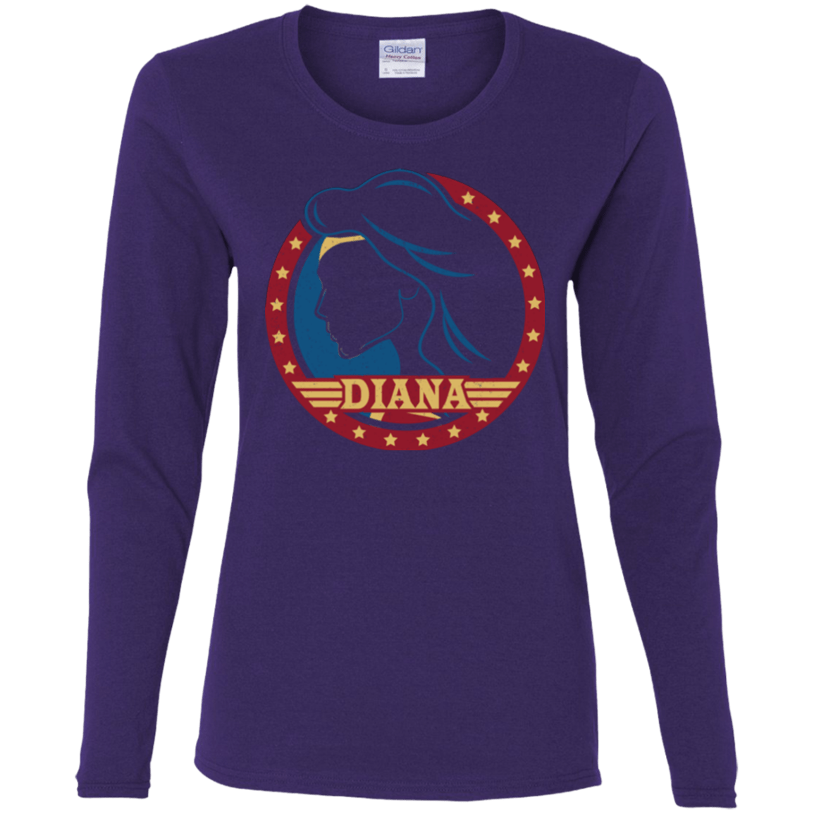 T-Shirts Purple / S Diana Women's Long Sleeve T-Shirt