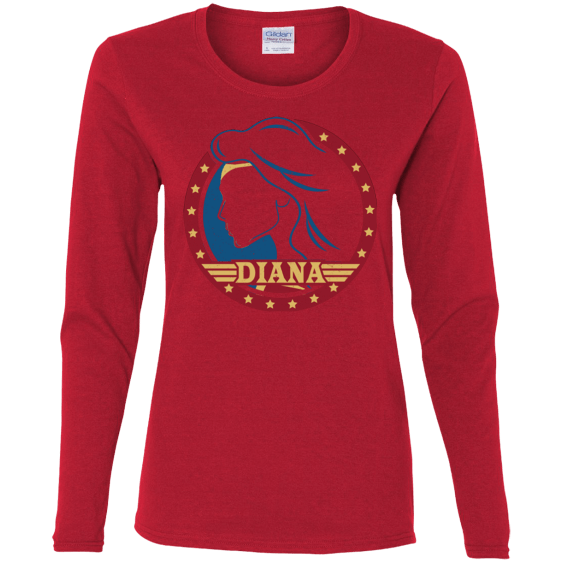 T-Shirts Red / S Diana Women's Long Sleeve T-Shirt