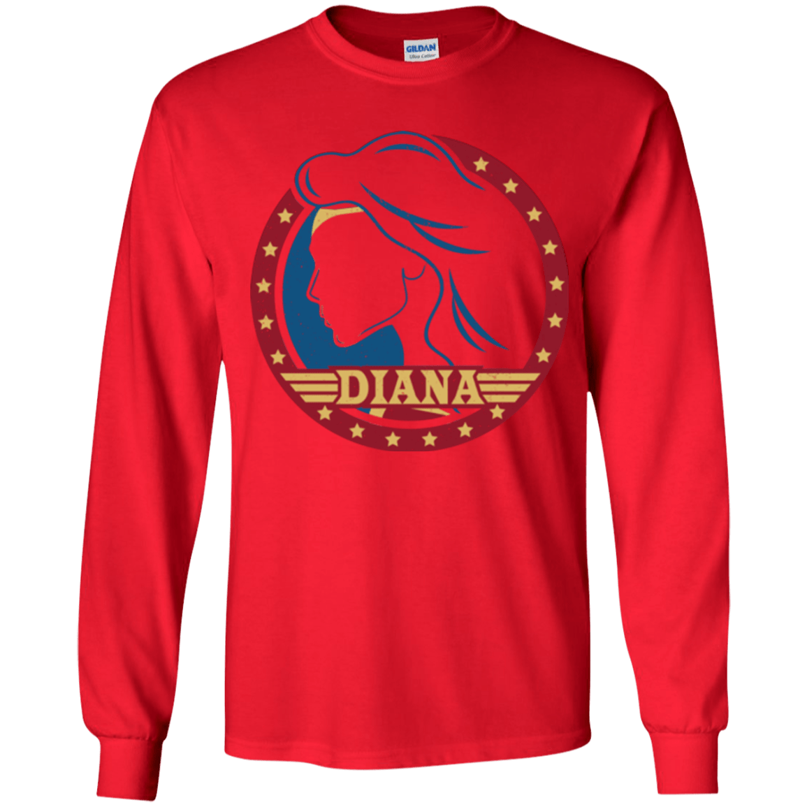 T-Shirts Red / YS Diana Youth Long Sleeve T-Shirt
