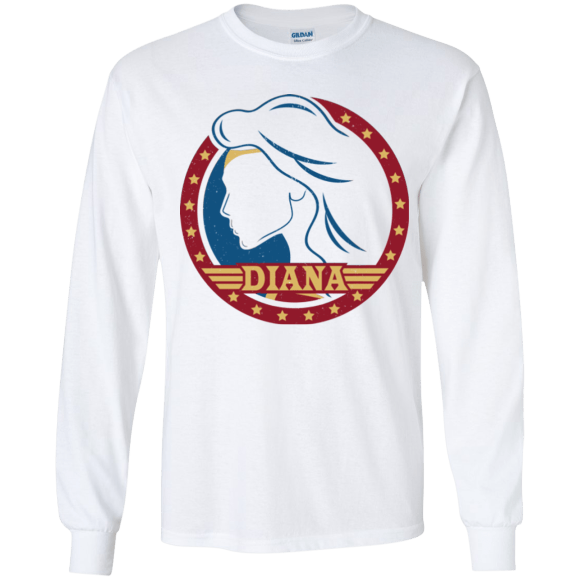 T-Shirts White / YS Diana Youth Long Sleeve T-Shirt