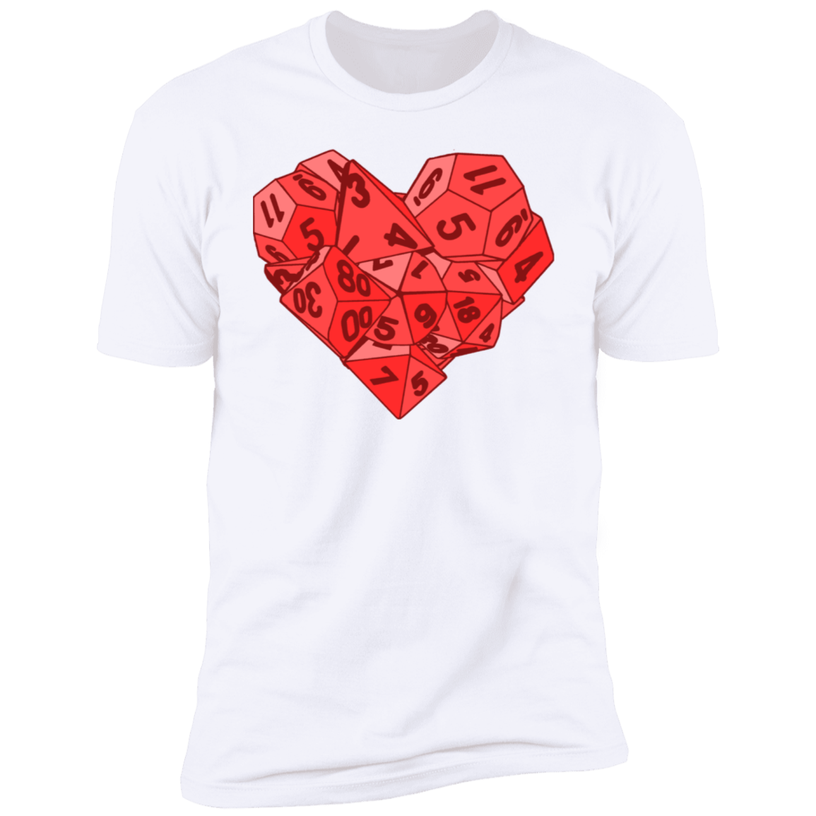 T-Shirts White / S Dice Heart Men's Premium T-Shirt