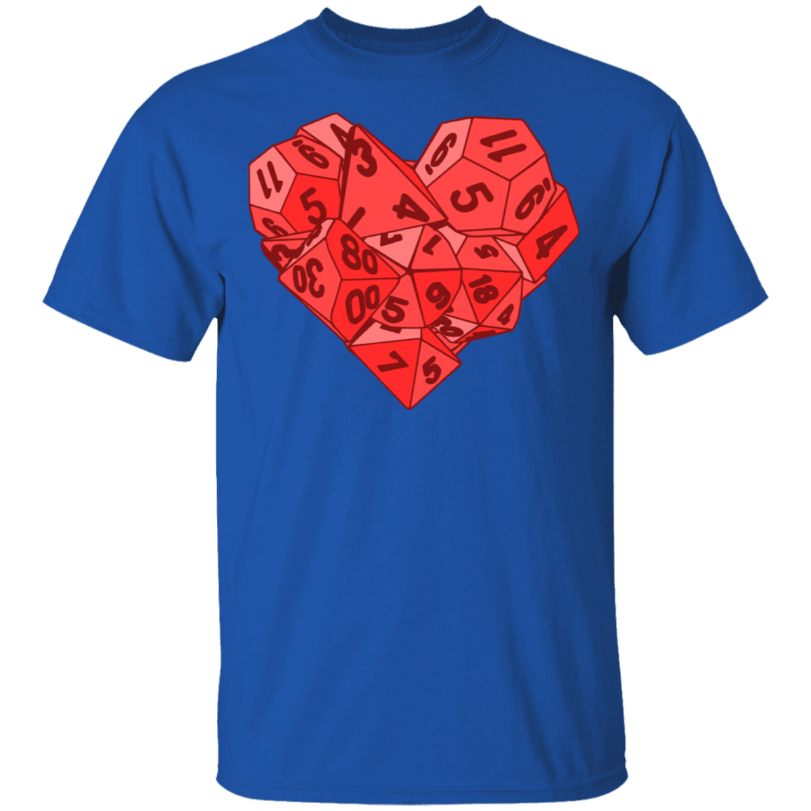 T-Shirts Royal / S Dice Heart T-Shirt