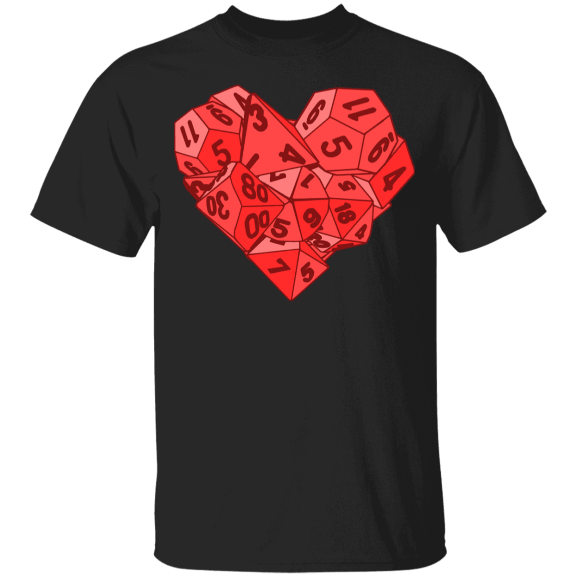 T-Shirts Black / YXS Dice Heart Youth T-Shirt