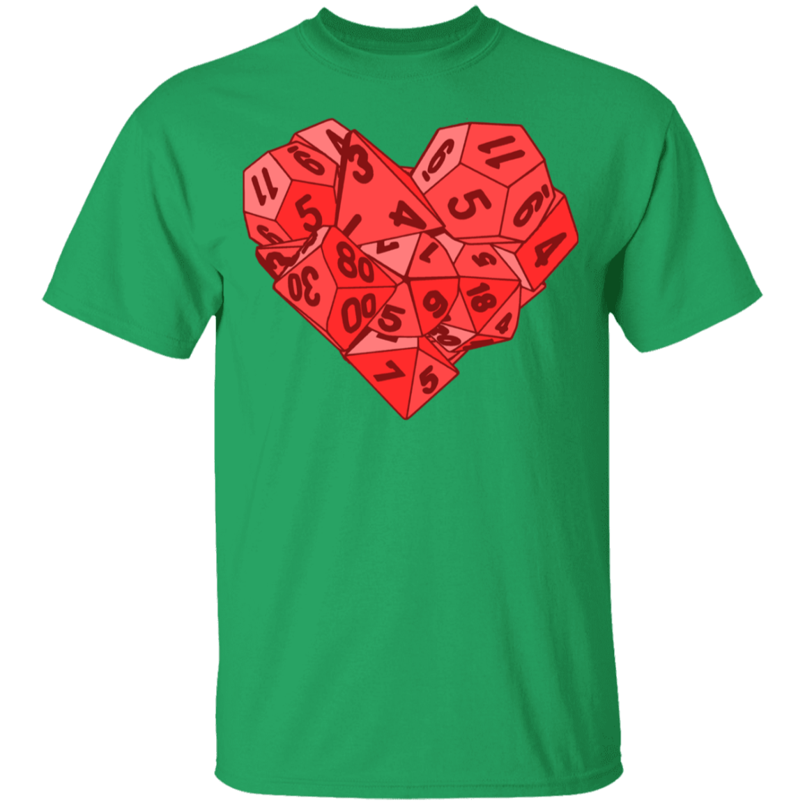 T-Shirts Irish Green / YXS Dice Heart Youth T-Shirt