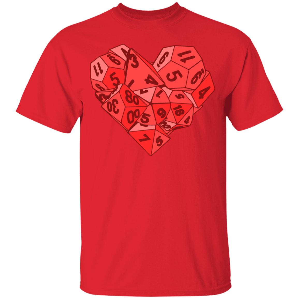 T-Shirts Red / YXS Dice Heart Youth T-Shirt