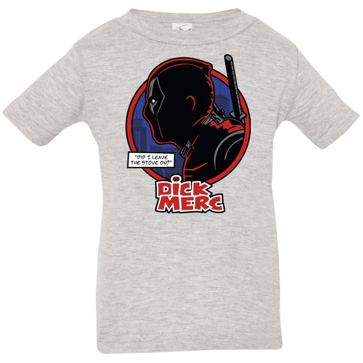 T-Shirts Heather Grey / 6 Months Dick Merc Infant Premium T-Shirt