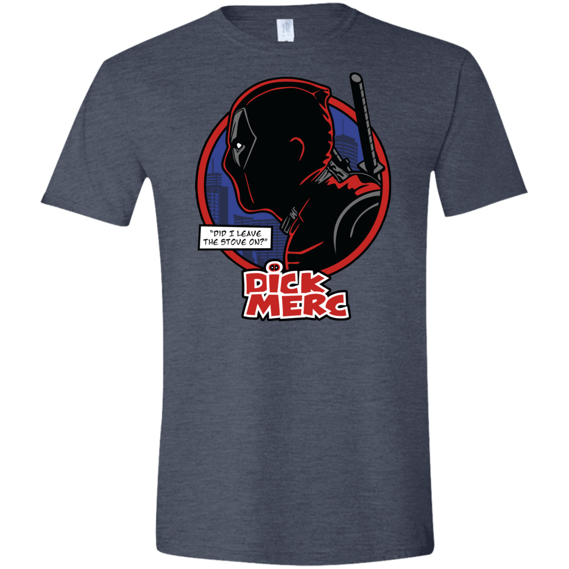 T-Shirts Heather Navy / S Dick Merc Men's Semi-Fitted Softstyle