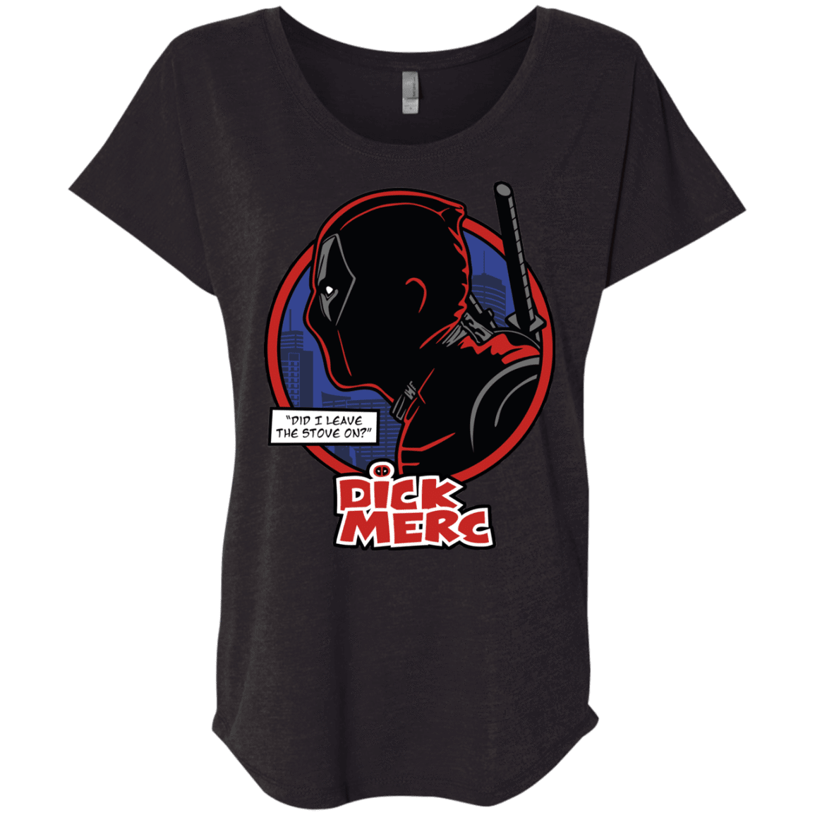 T-Shirts Vintage Black / X-Small Dick Merc Triblend Dolman Sleeve