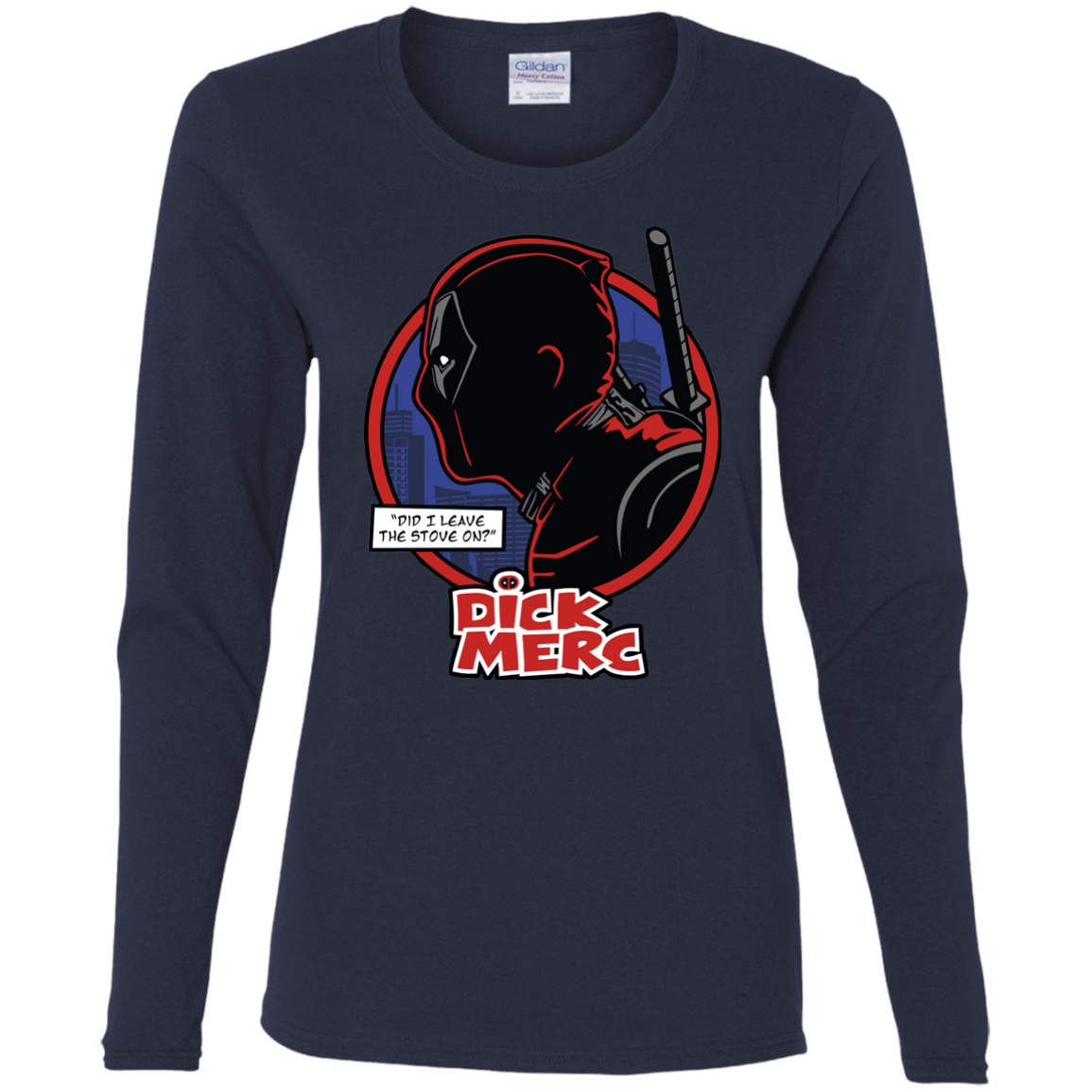 T-Shirts Navy / S Dick Merc Women's Long Sleeve T-Shirt