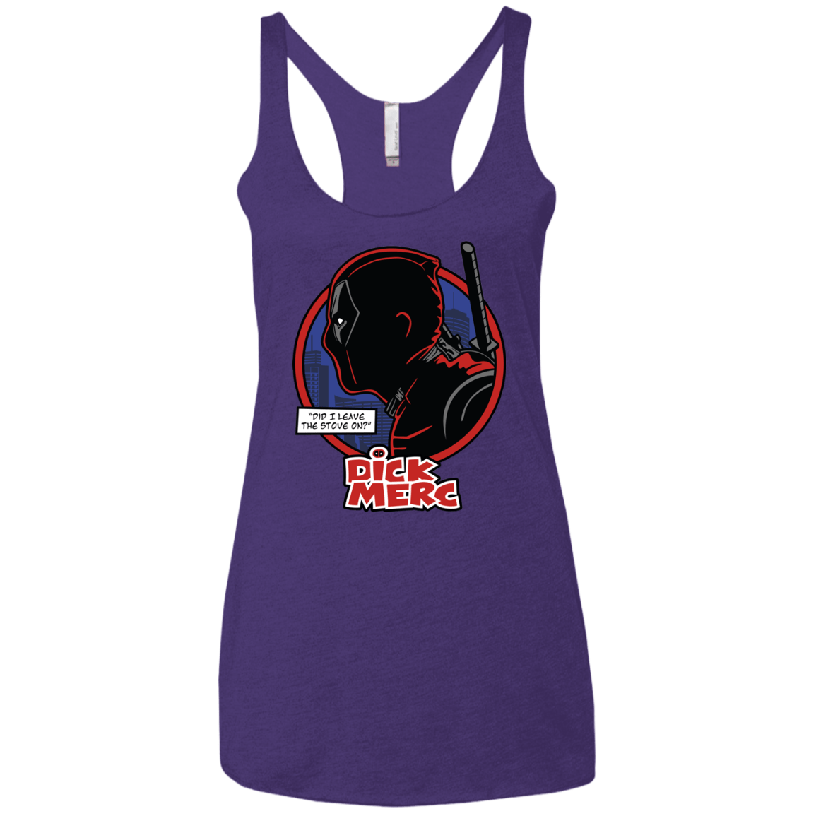 T-Shirts Purple Rush / X-Small Dick Merc Women's Triblend Racerback Tank