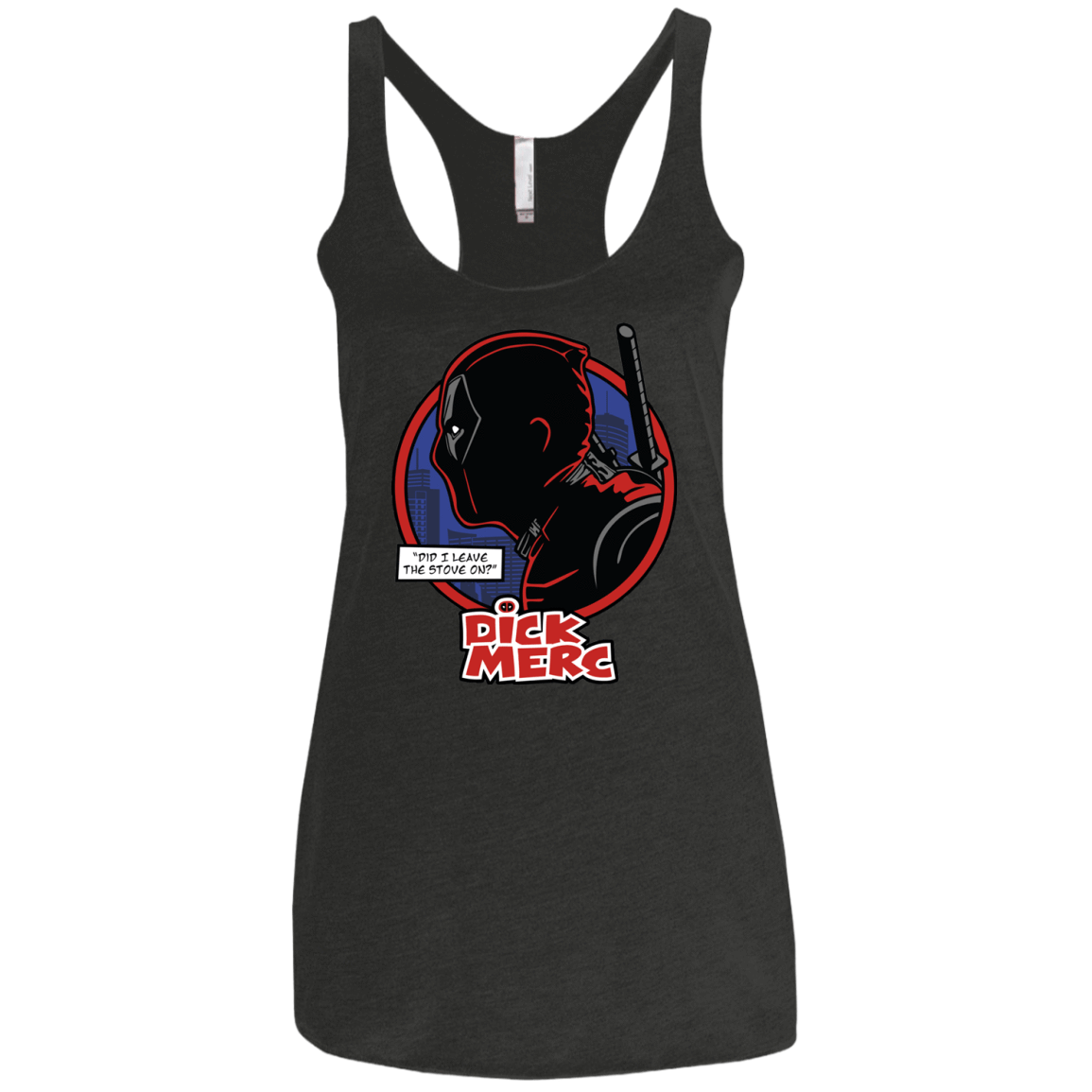 T-Shirts Vintage Black / X-Small Dick Merc Women's Triblend Racerback Tank