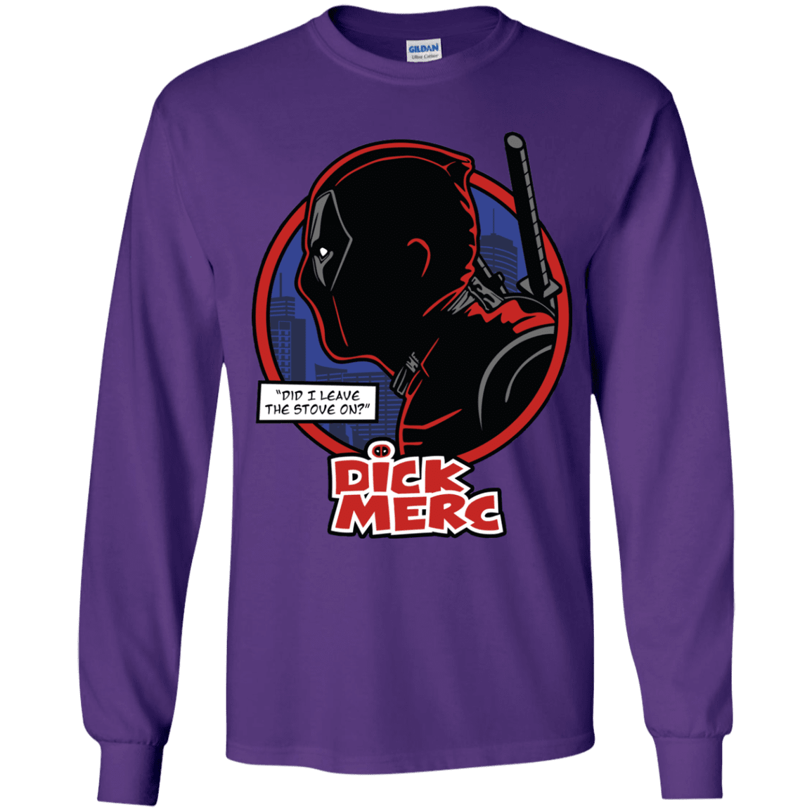 T-Shirts Purple / YS Dick Merc Youth Long Sleeve T-Shirt