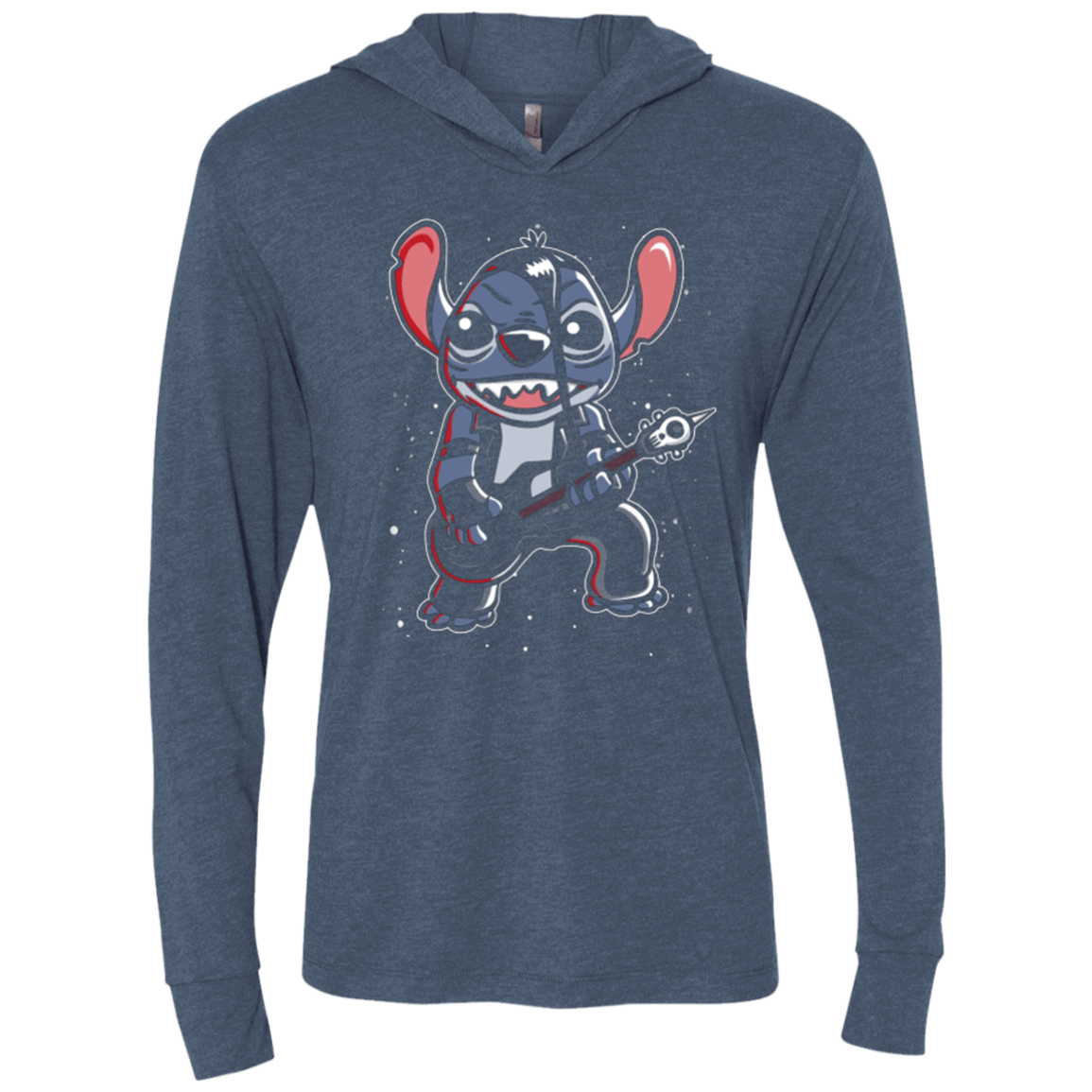 T-Shirts Indigo / X-Small Die Die my Space Triblend Long Sleeve Hoodie Tee