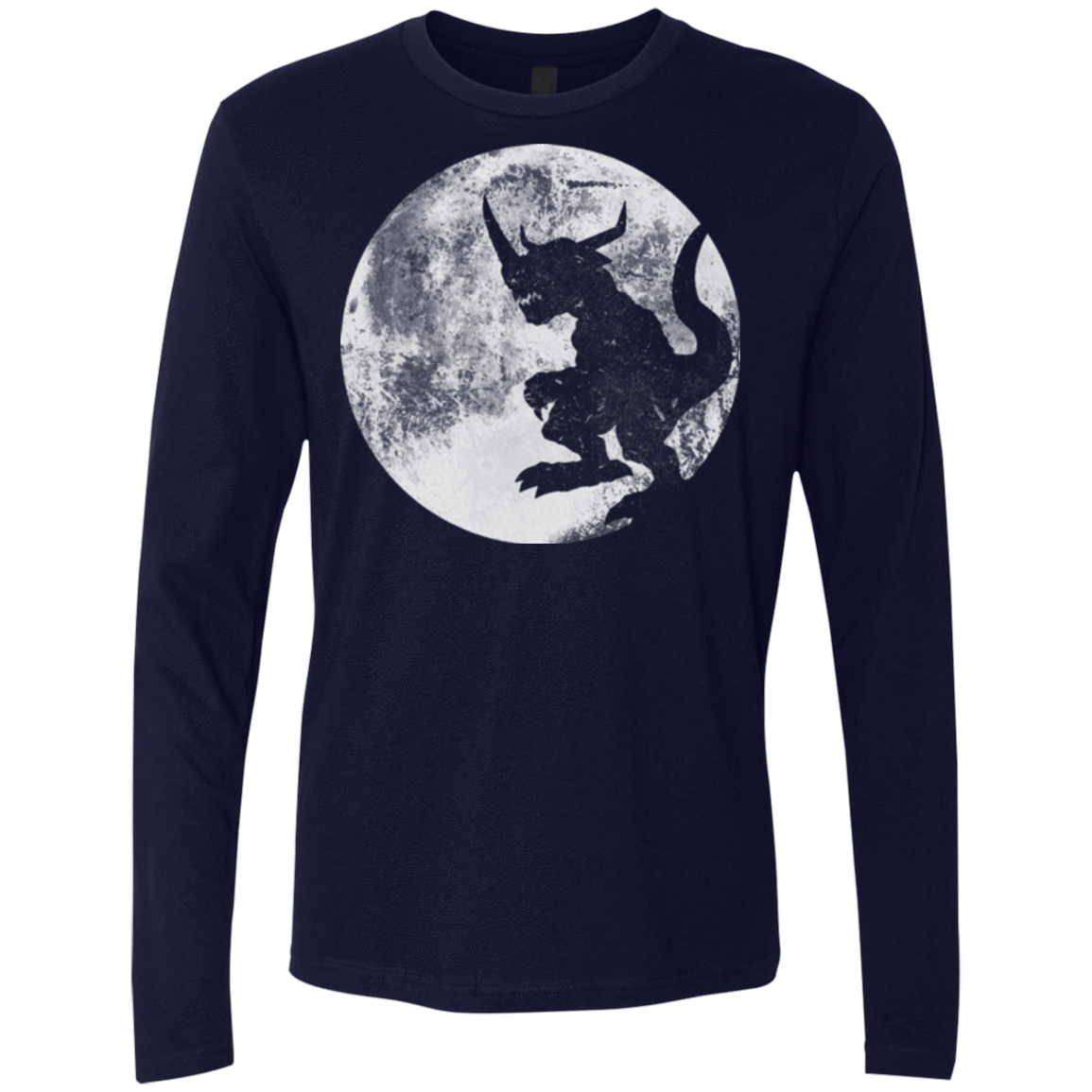 T-Shirts Midnight Navy / Small Digimon time Men's Premium Long Sleeve