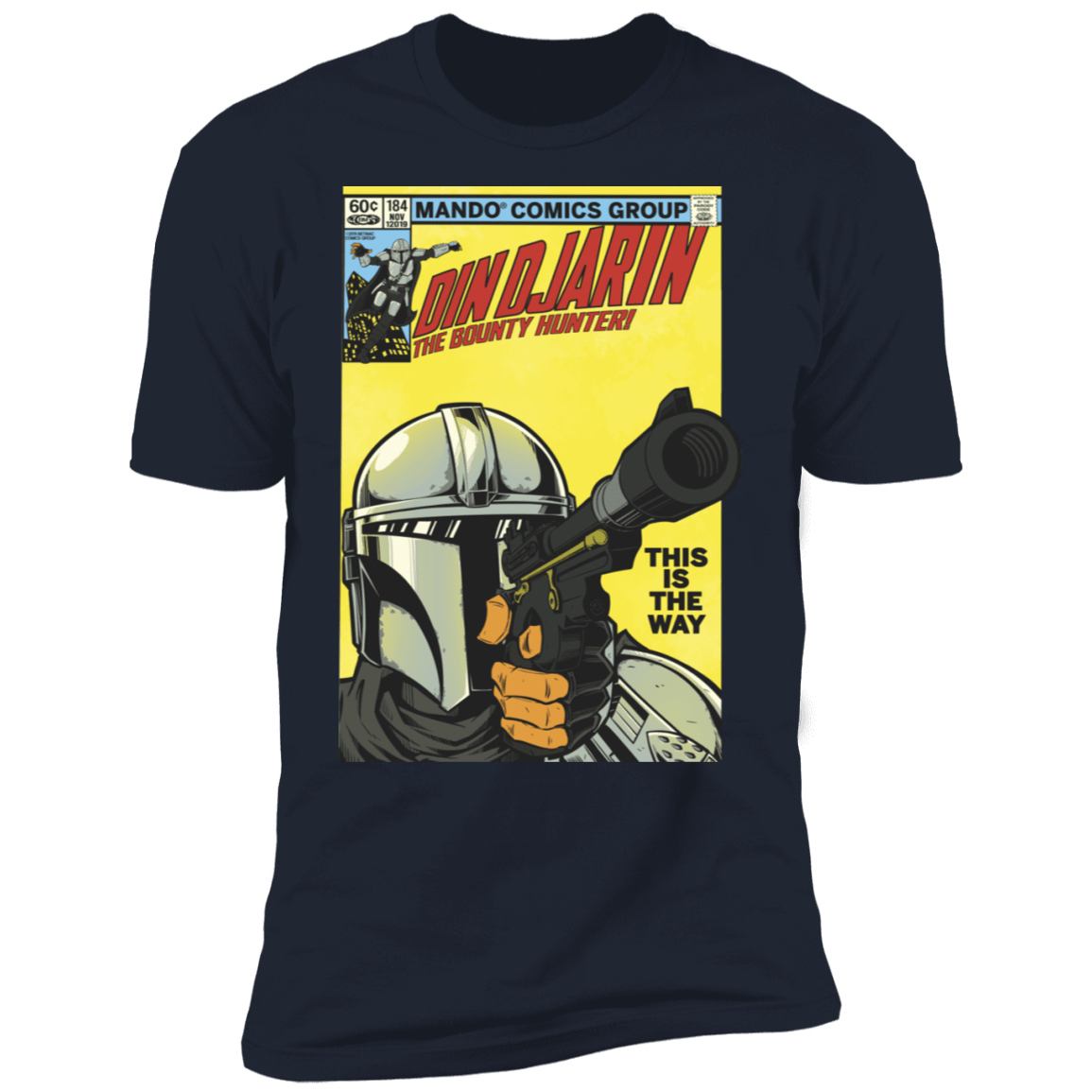 T-Shirts Midnight Navy / S Dindjarin Bounty Hunter Men's Premium T-Shirt
