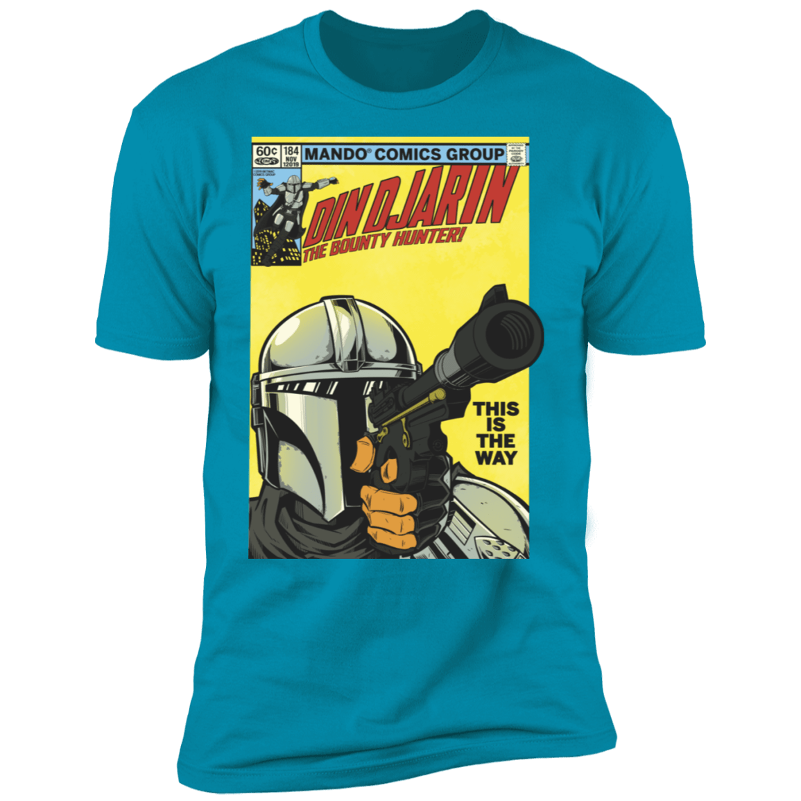 T-Shirts Turquoise / S Dindjarin Bounty Hunter Men's Premium T-Shirt