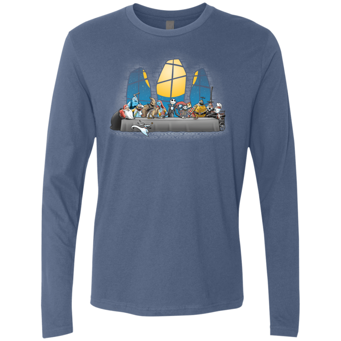 T-Shirts Indigo / S Dinner Before Christmas Men's Premium Long Sleeve