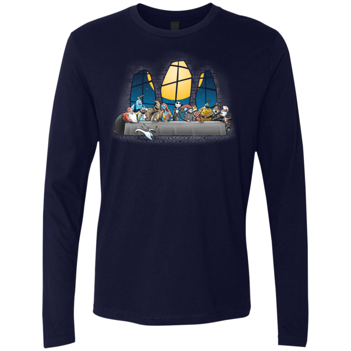 T-Shirts Midnight Navy / S Dinner Before Christmas Men's Premium Long Sleeve