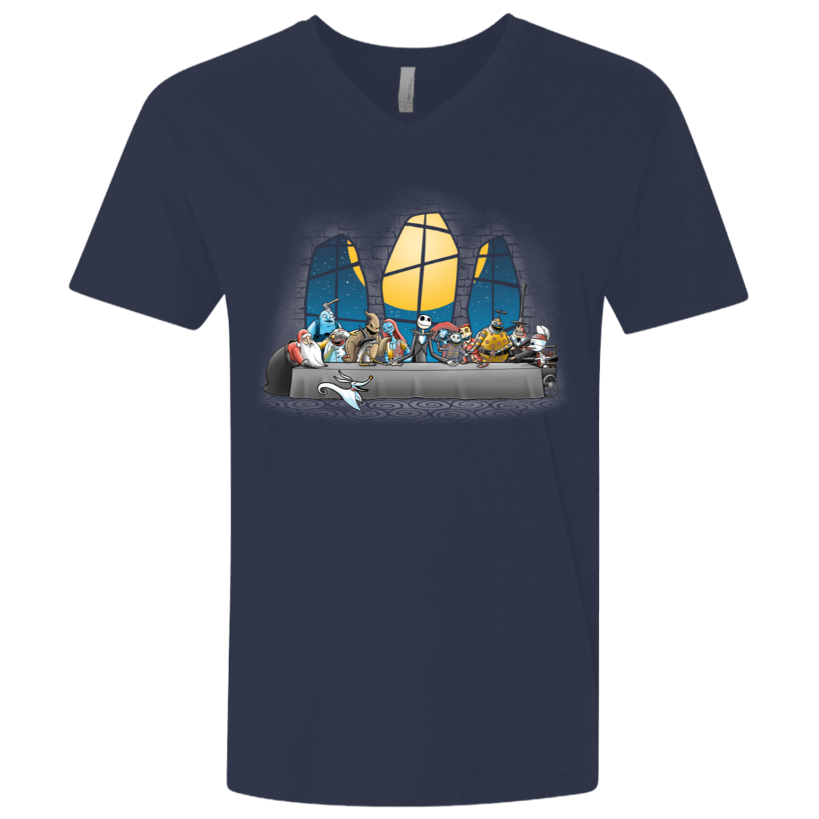 T-Shirts Midnight Navy / X-Small Dinner Before Christmas Men's Premium V-Neck