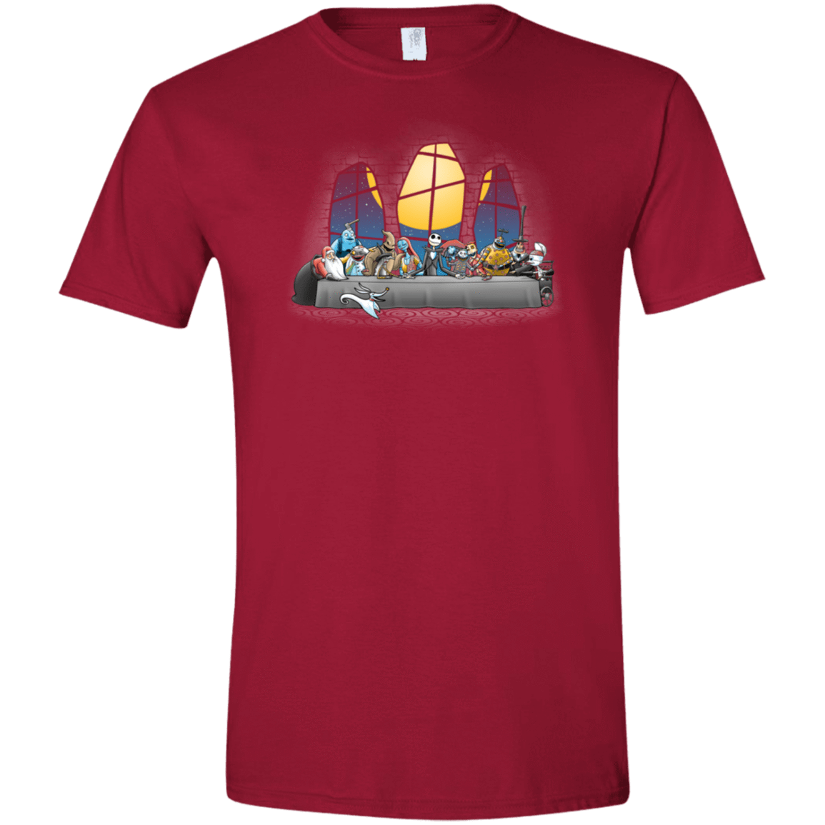T-Shirts Cardinal Red / S Dinner Before Christmas Men's Semi-Fitted Softstyle