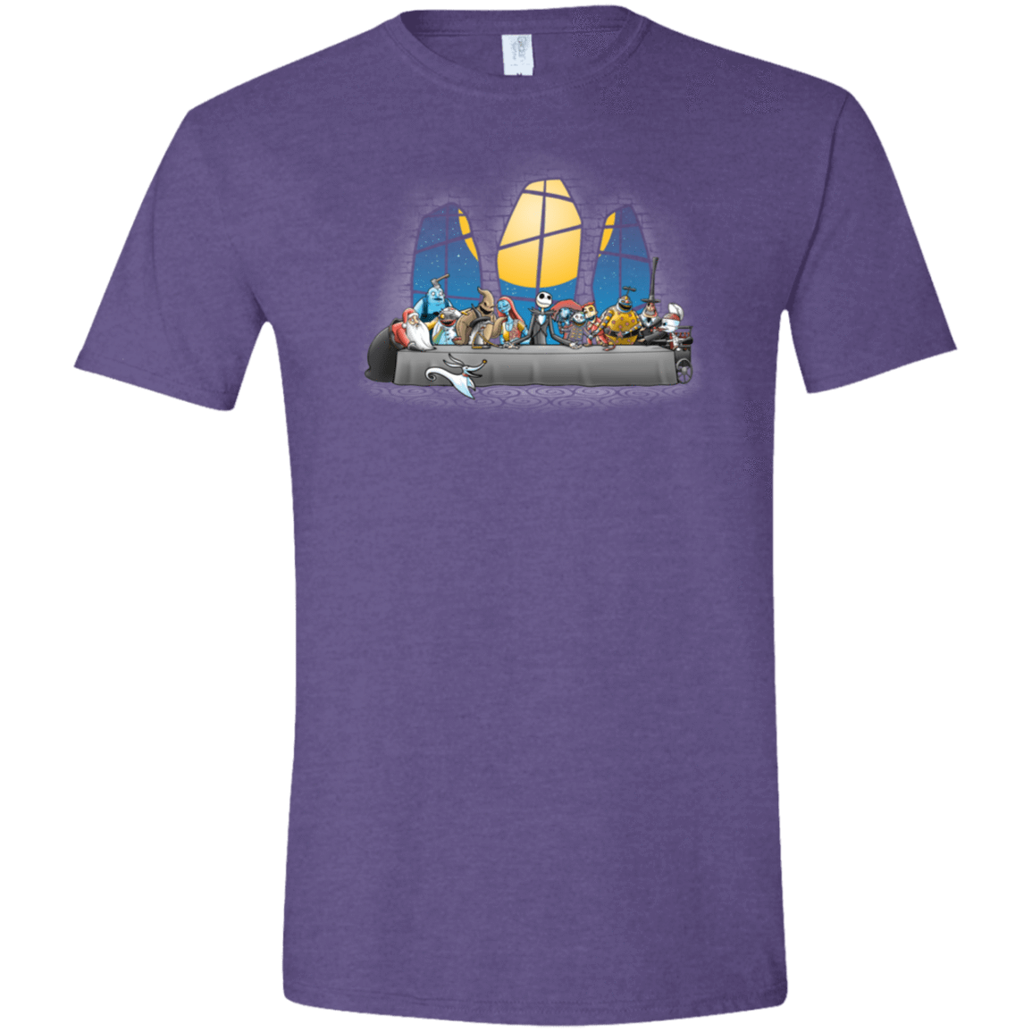 T-Shirts Heather Purple / S Dinner Before Christmas Men's Semi-Fitted Softstyle