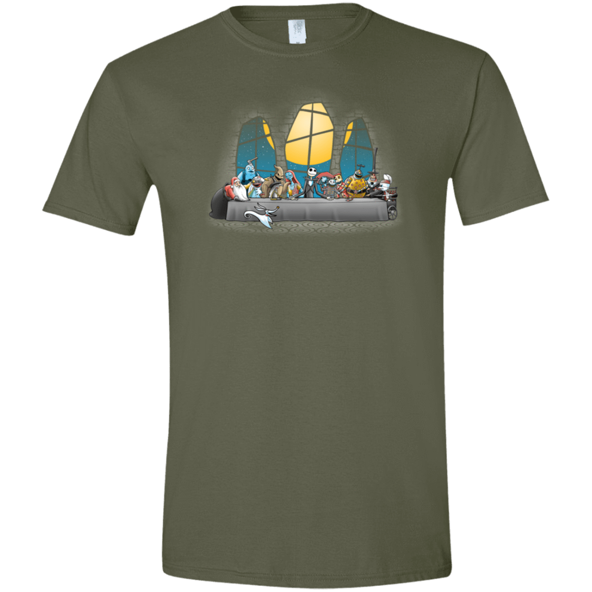 T-Shirts Military Green / S Dinner Before Christmas Men's Semi-Fitted Softstyle