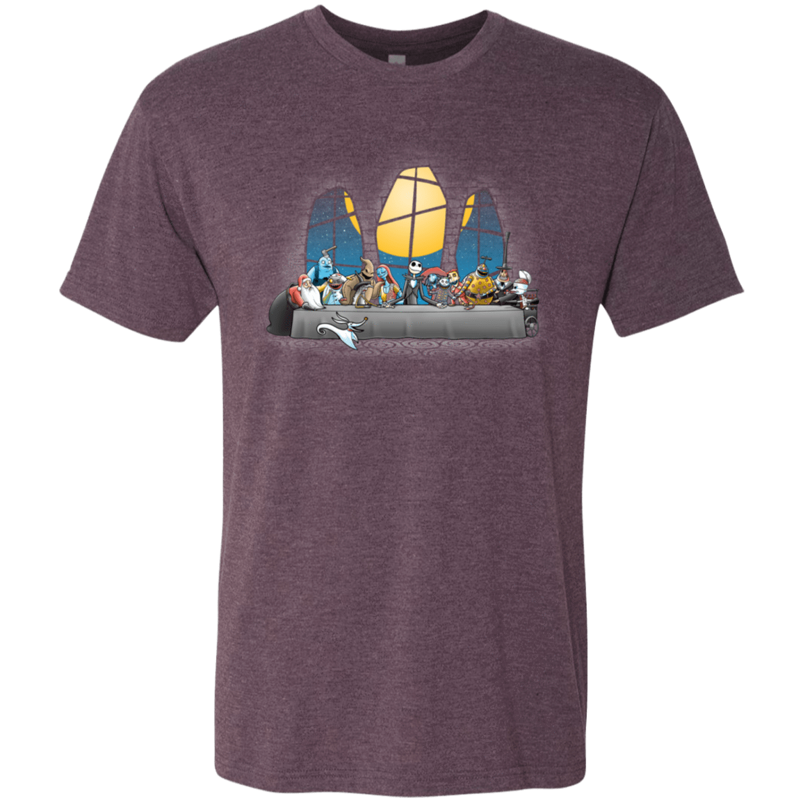 T-Shirts Vintage Purple / S Dinner Before Christmas Men's Triblend T-Shirt