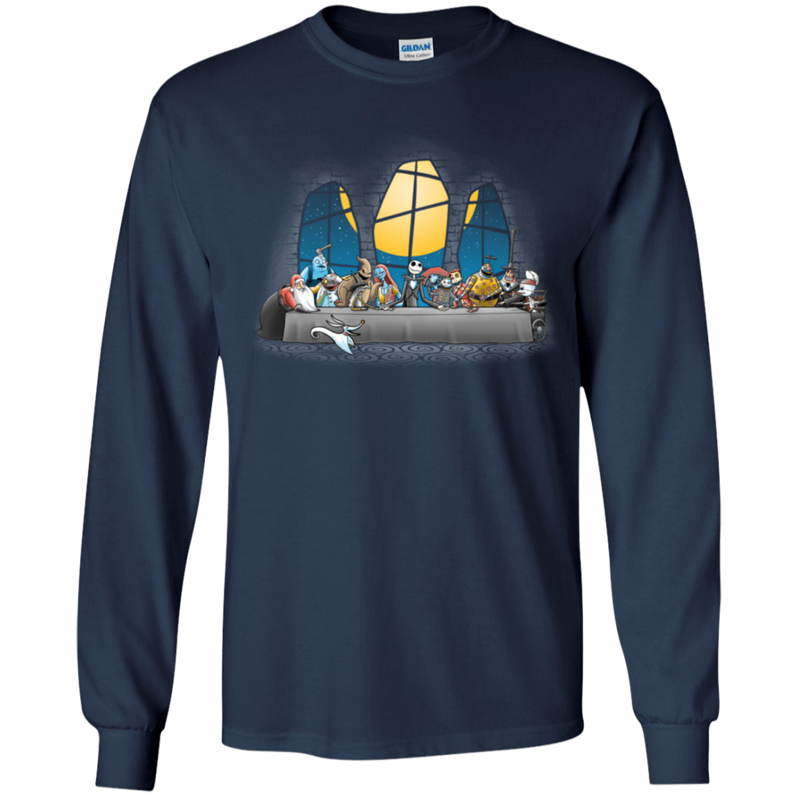T-Shirts Navy / YS Dinner Before Christmas Youth Long Sleeve T-Shirt
