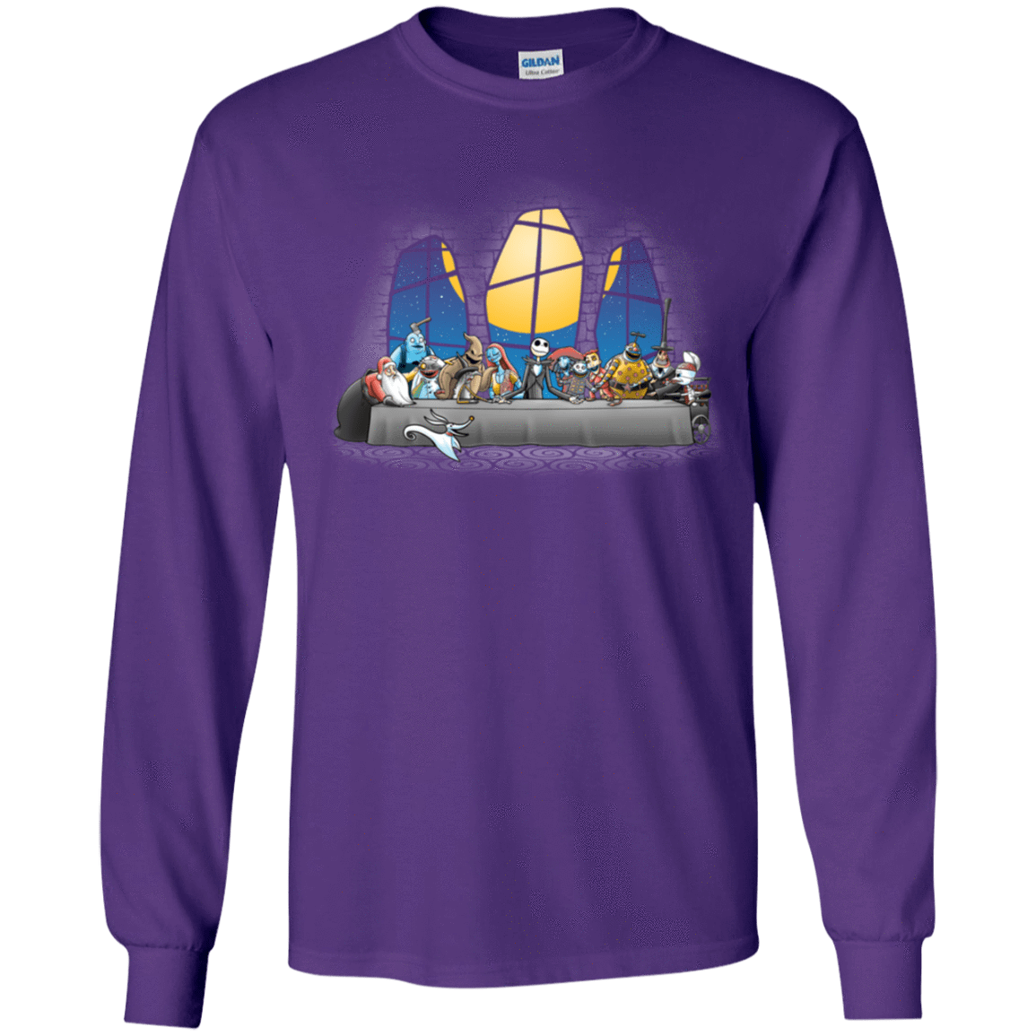 T-Shirts Purple / YS Dinner Before Christmas Youth Long Sleeve T-Shirt