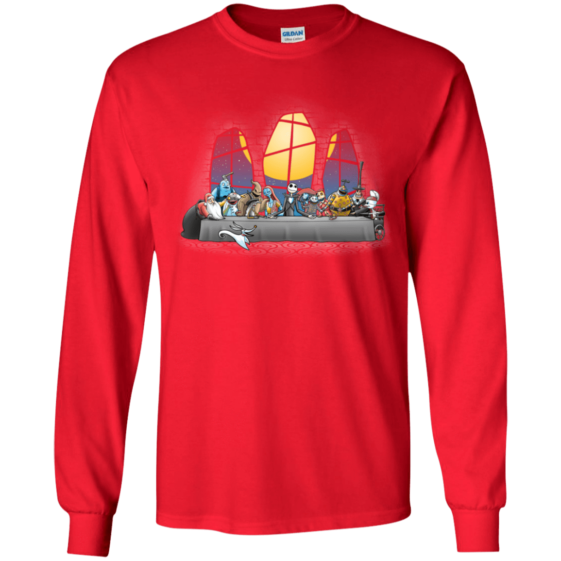 T-Shirts Red / YS Dinner Before Christmas Youth Long Sleeve T-Shirt