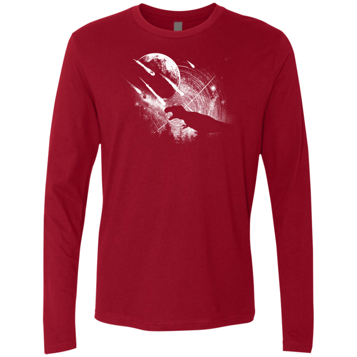 T-Shirts Cardinal / Small Dino death Men's Premium Long Sleeve