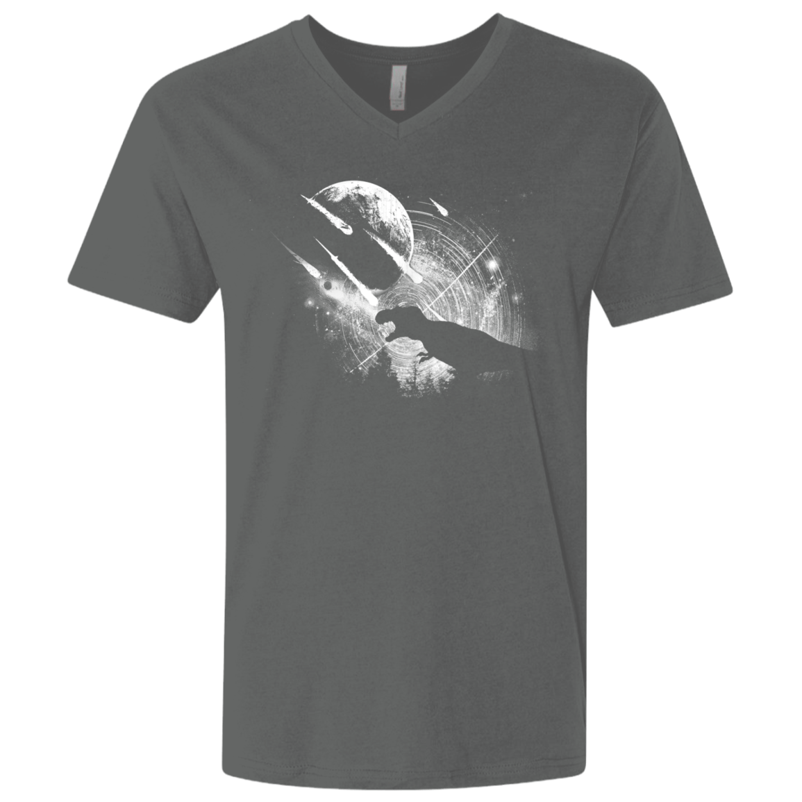 T-Shirts Heavy Metal / X-Small Dino death Men's Premium V-Neck