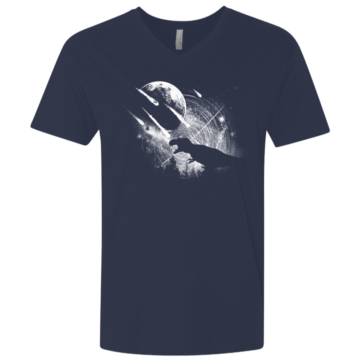 T-Shirts Midnight Navy / X-Small Dino death Men's Premium V-Neck