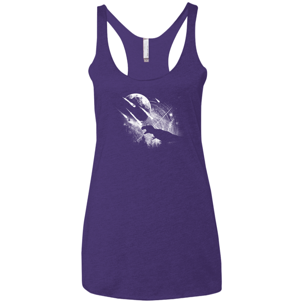 T-Shirts Purple / X-Small Dino death Women's Triblend Racerback Tank