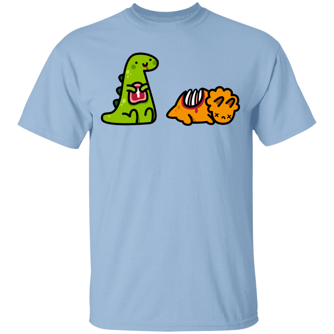 T-Shirts Light Blue / YXS Dino Steak Youth T-Shirt