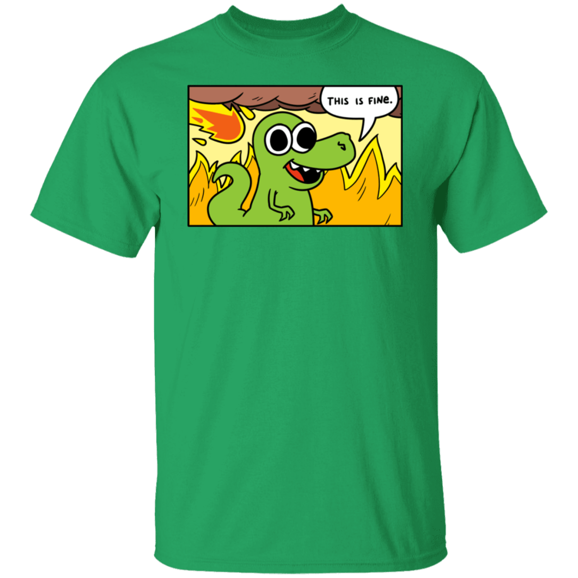 T-Shirts Irish Green / S Dinoptimistic T-Shirt
