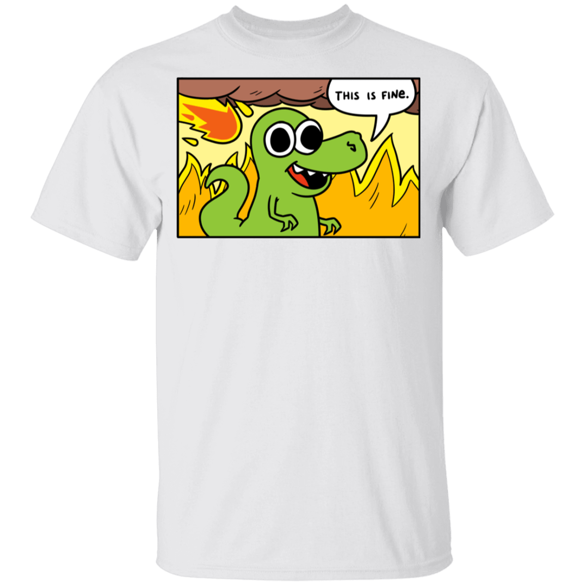 T-Shirts White / YXS Dinoptimistic Youth T-Shirt