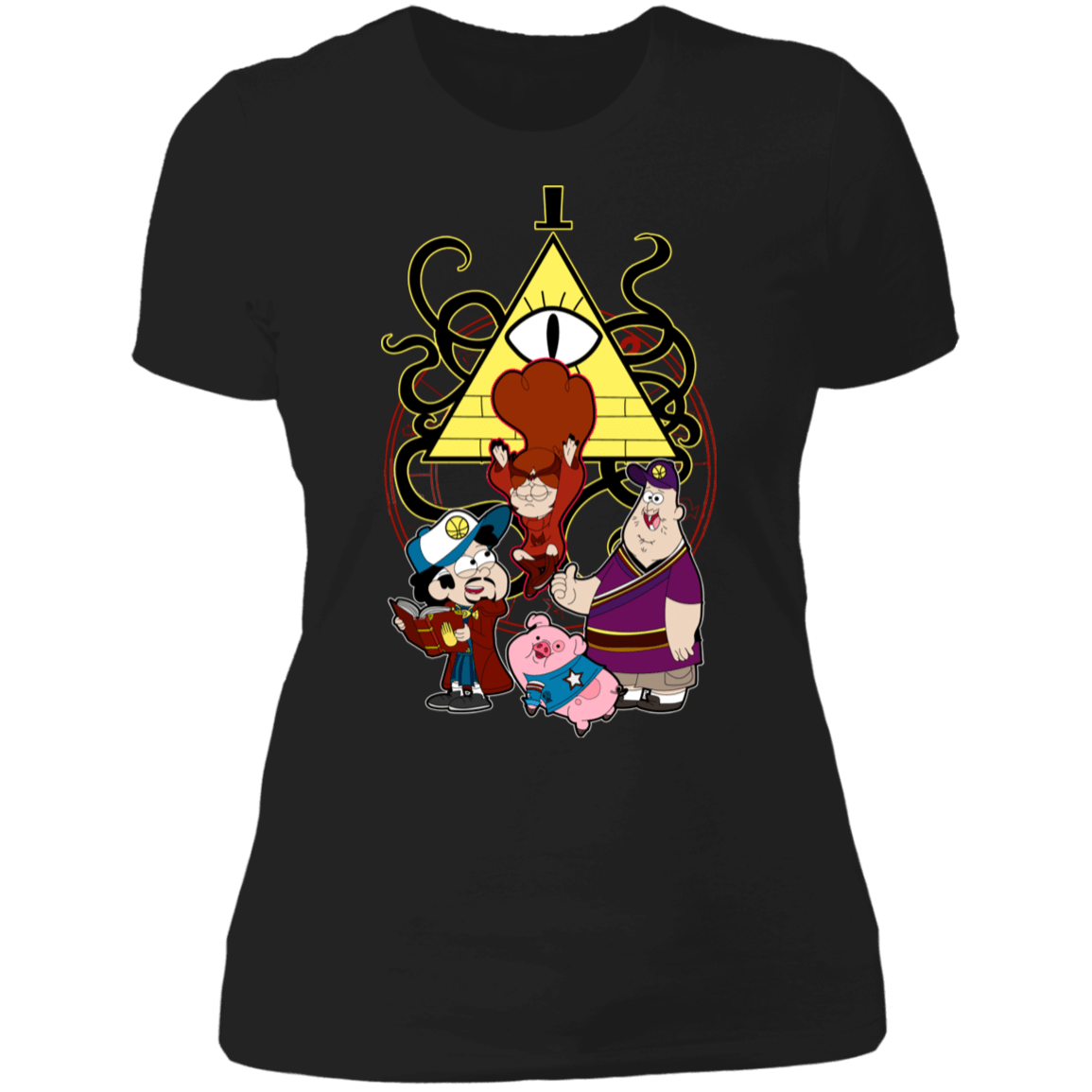 T-Shirts Black / X-Small Dipper Strange and the Gravity of Madness Women's Premium T-Shirt